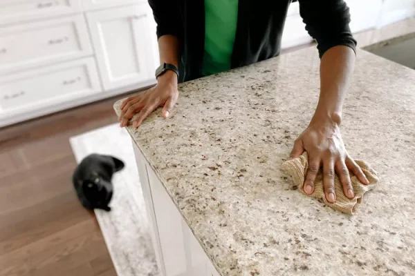Stained Countertop Areas - Remove Marks Without Surface Damage