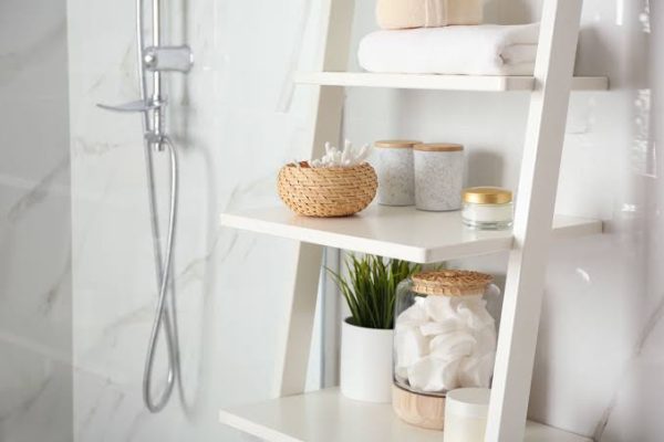Crowded Shower Shelves - Organize Products Without Constant Clutter