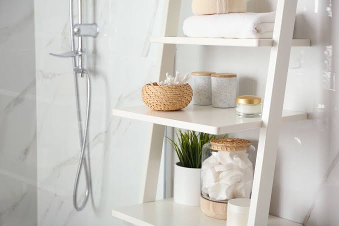 Crowded Shower Shelves - Organize Products Without Constant Clutter
